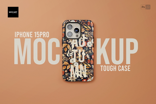 iPhone 15Pro Glossy Case Mockup v.10