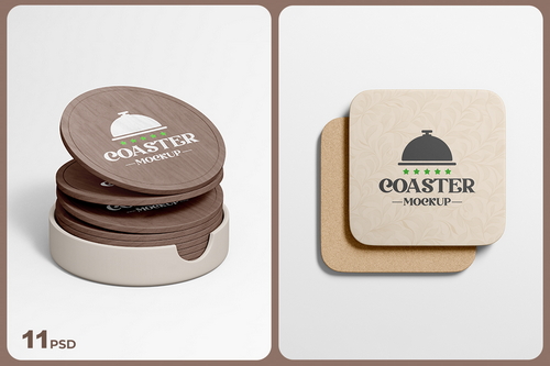 Drink Coaster Mockup