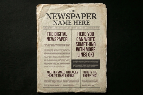 Newspaper Mockups with Editable Content
