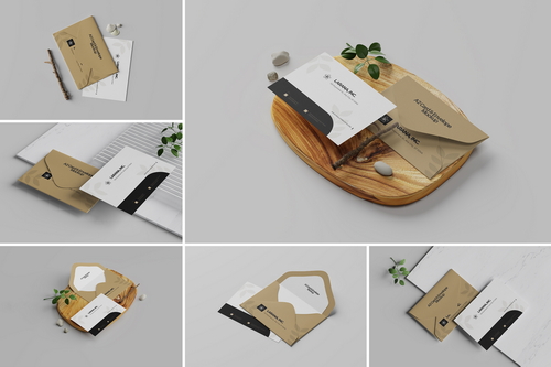 A2 Card & Envelope Mockup