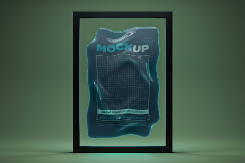 Jelly Gel Substance Poster Mockups