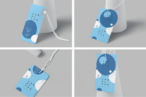 4 Beautiful Label Tag Mockups