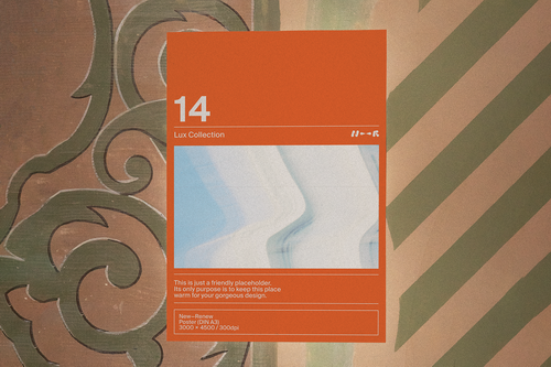 Vintage Poster Mockup &mdash; LUX-14