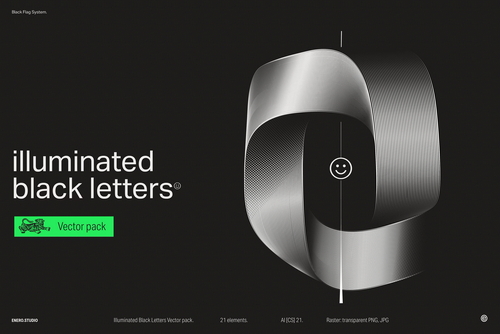 Illuminated Black Letters