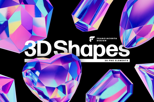 Crystals Collection - 3D Objects Set