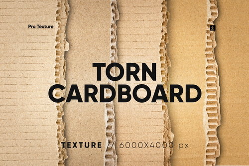 25 Torn Cardboard Overlay