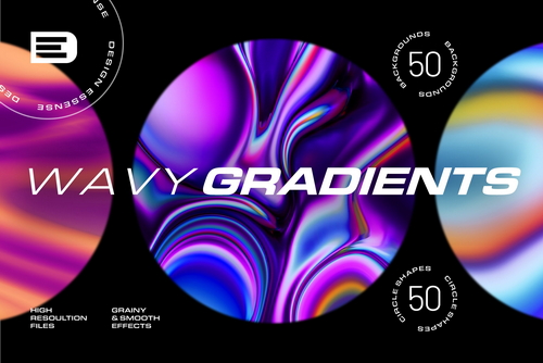Surreal Gradient Waves - Backgrounds