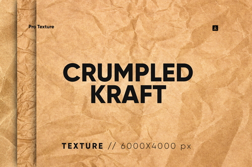 20 Creased Kraft Texture