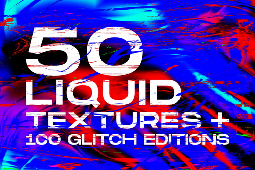 Liquid and Glitch Texture backgrounds