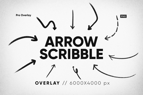 30 Arrow Scribble Overlay