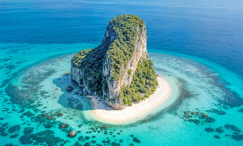 Tropical Rock Island – Aerial Photo Collection