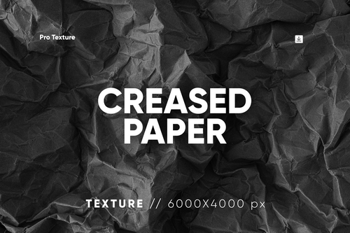 20 Black Creased Paper Texture