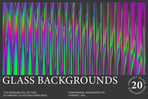 20 Vibrant Glass Backgrounds