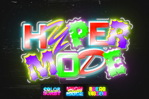 RGB Glow Text Effects