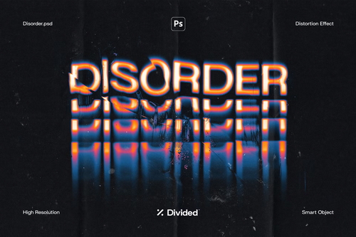 Disorder Text Distortion Effect