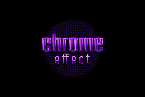 Chrome Text Effect