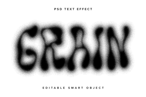 Dissolving Grain Text Effect Mockup