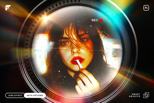Fish Eye Camera Lens Photo Effect