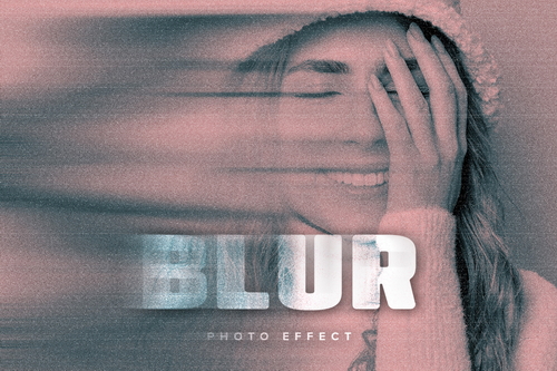 Smudged Image Effect Mockup