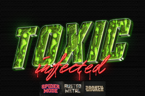 Texture 3D Text Effect