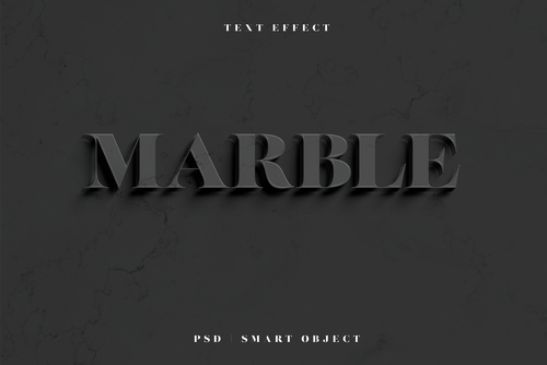 Marble Text Effect Mockup