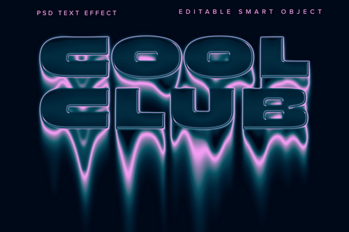 Dissolving Melting Text Effect Mockup