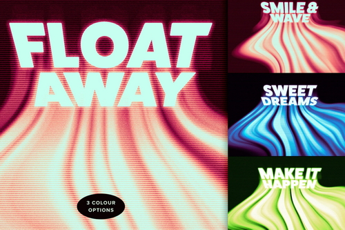 Dissolving Text Effect with 3 Colour Options