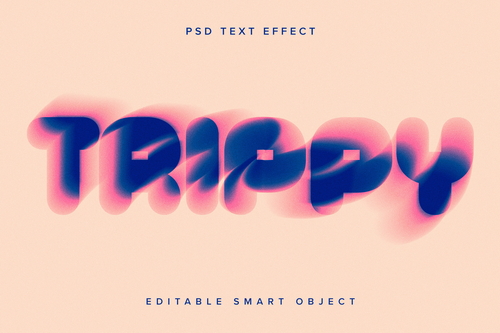 Spin Blur Text Effect Mockup
