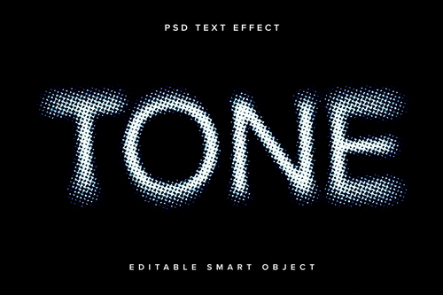 Grunge Halftone Text Effect Mockup
