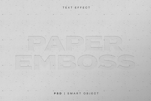 Embossed Paper Text Effect