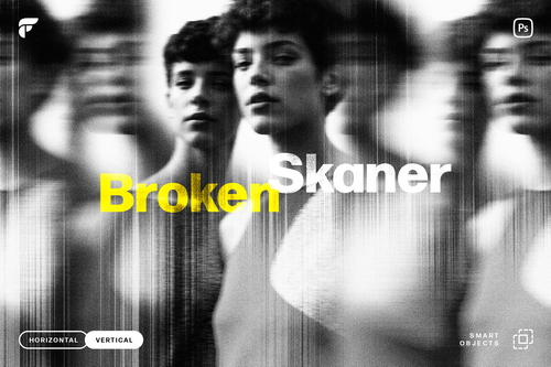 Broken Scanner Photo Effect