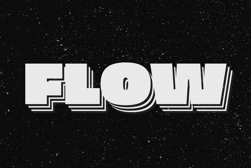 Retro Layered Text Effect