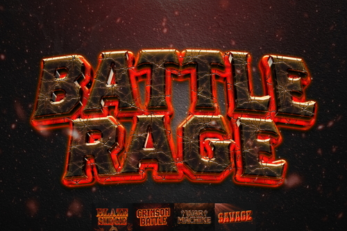 War Battle Text Effect