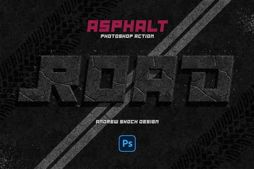 Asphalt Photoshop Action