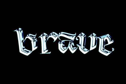 Gothic Iced Chrome Text Effect