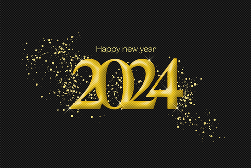 New Year Gold Text Effect Mockup