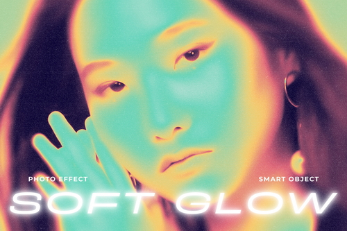 Soft Glow Image Effect Mockup