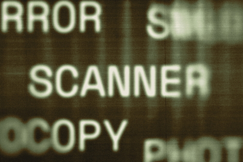 Hazy Bad Scan Text Effect Mockup