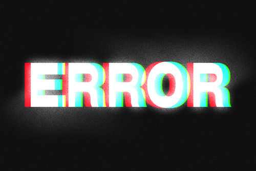 Error Glitch Text Effect