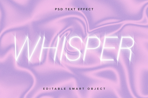 Soft Glowy Text Effect Mockup