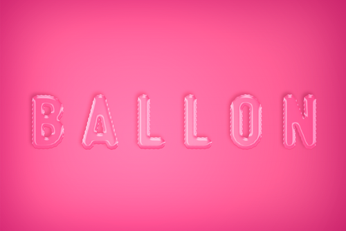Balloon Texture Text Effect Mockup