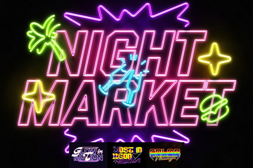 Neon Heatmap Text Effect
