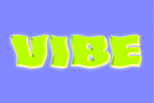 Wavy Vibrant Text Effect Mockup