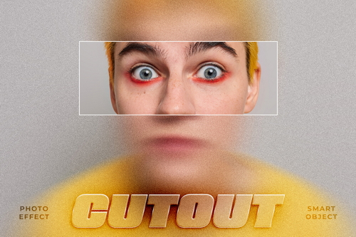 Cutout Image Effect Mockup