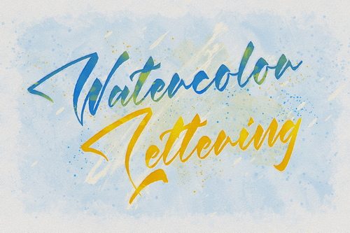 Watercolor Text Effect