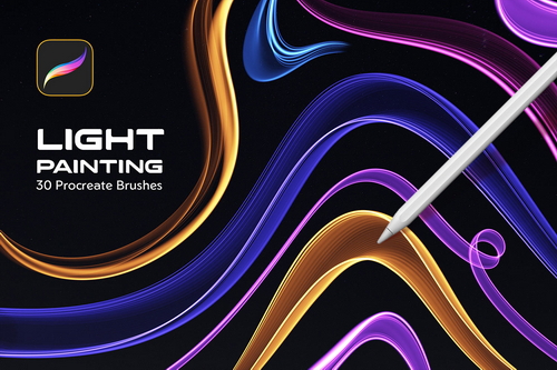 Light Painting Procreate Brushes