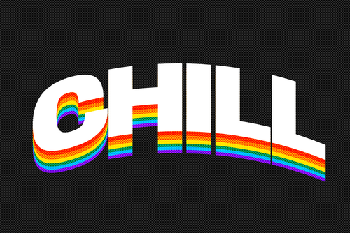 Layers of Different Colors Text effect