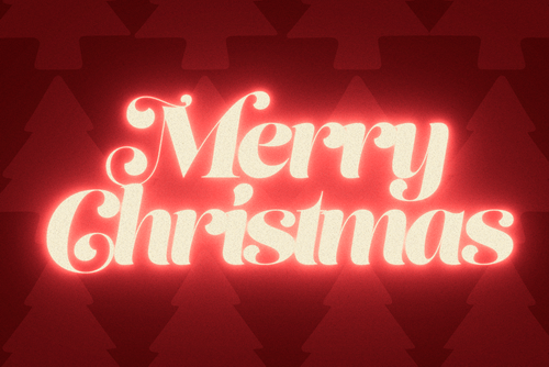 Illuminated Christmas Text Effect