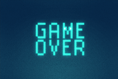 Retro Monitor Game Neon Text Effect