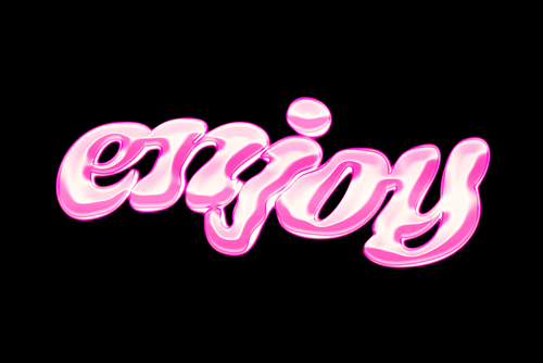 Glossy Text Effect Mockup